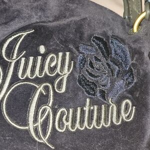 NWOT Vintage Juicy Couture Navy Blue Velour Bag